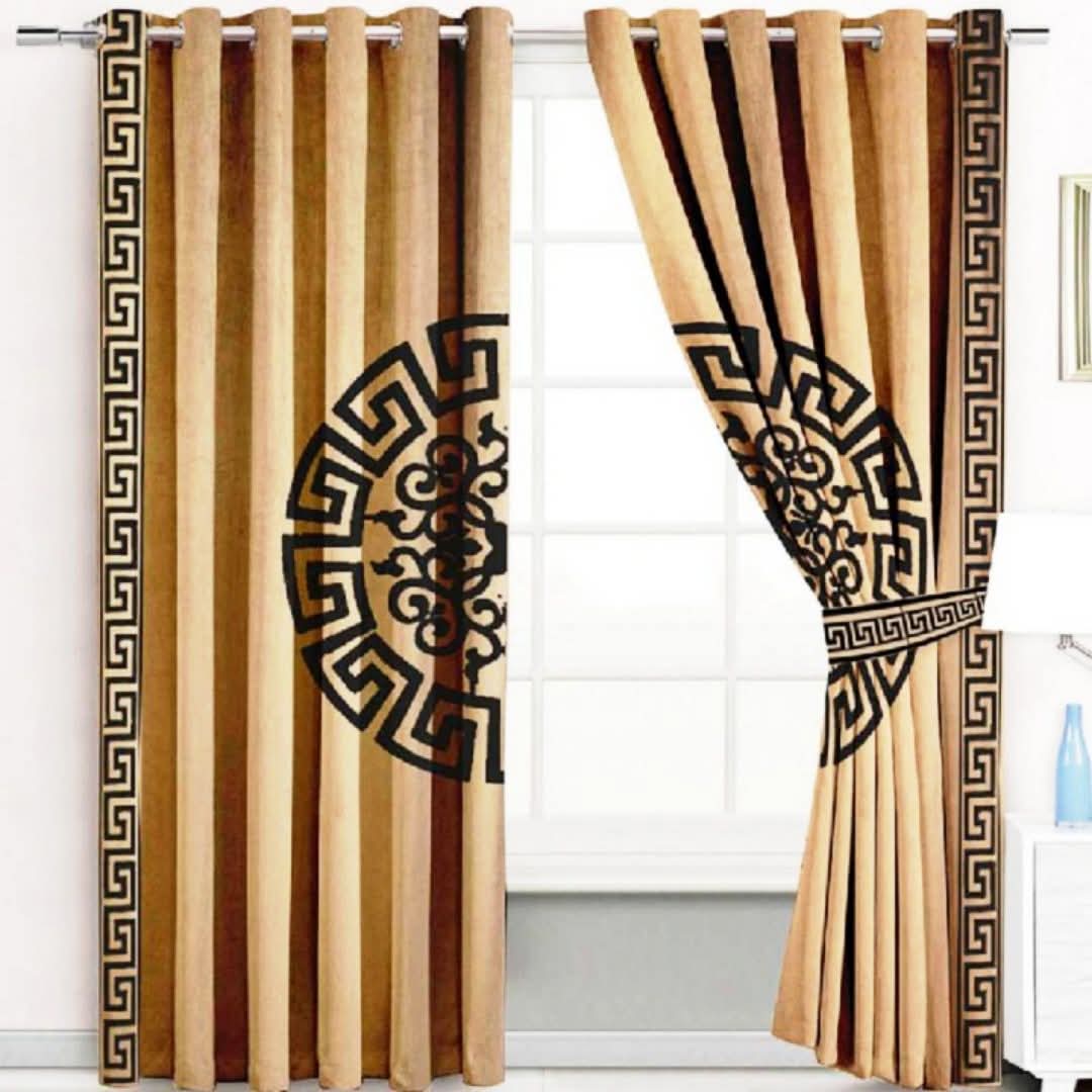 2 Pieces Premium Splendid Velvet Curtain Panels with 2 Matching Belts –