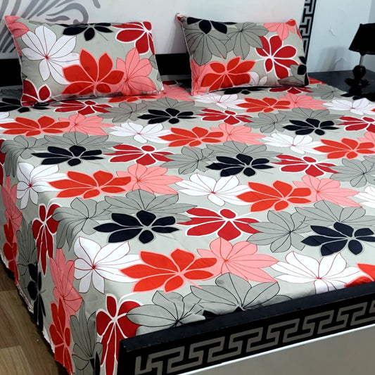 3Pc Crystal Cotton Bed Sheet Set