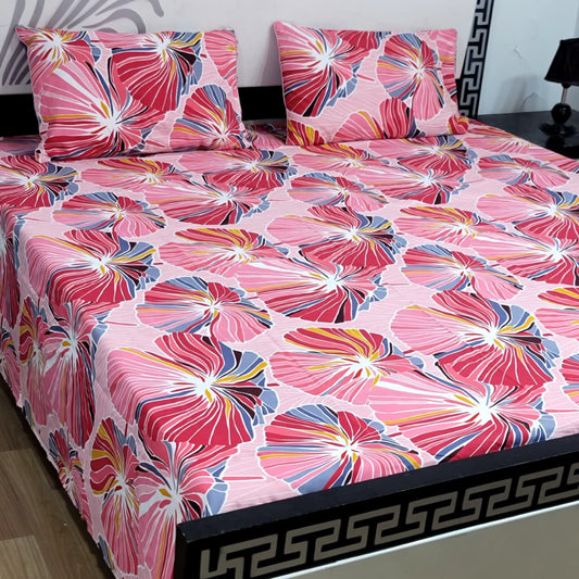 3Pc Crystal Cotton Bed Sheet Set