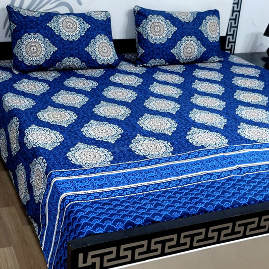 3Pc Crystal Cotton Bed Sheet Set