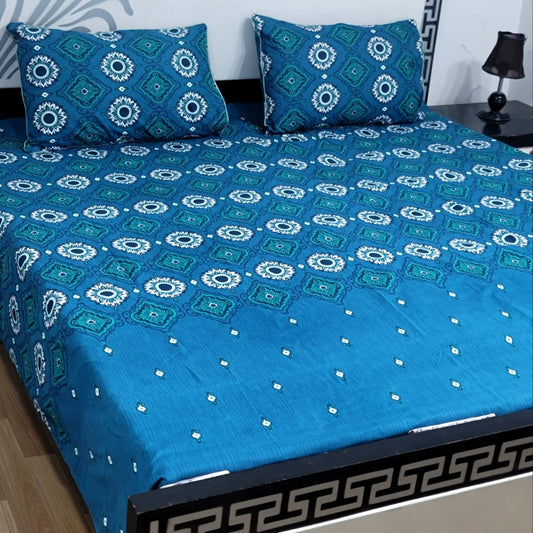 3Pc Crystal Cotton Bed Sheet Set