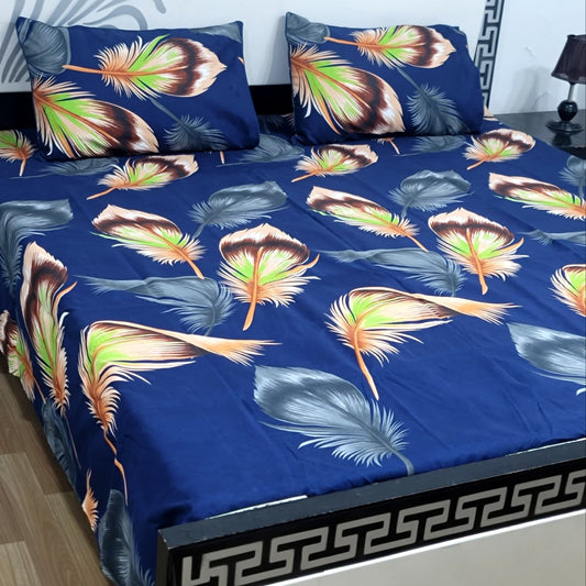 3Pc Crystal Cotton Bed Sheet Set
