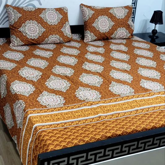 3Pc Crystal Cotton Bed Sheet Set
