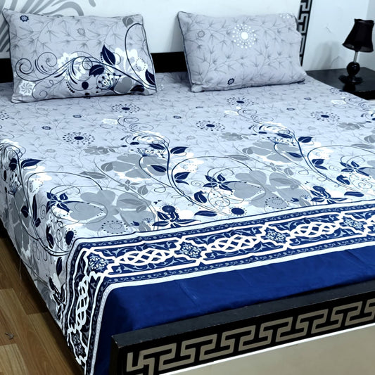 3Pc Crystal Cotton Bed Sheet Set