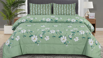 Modern Black and White Zigzag Chevron Printed Double Bed Comforter Set