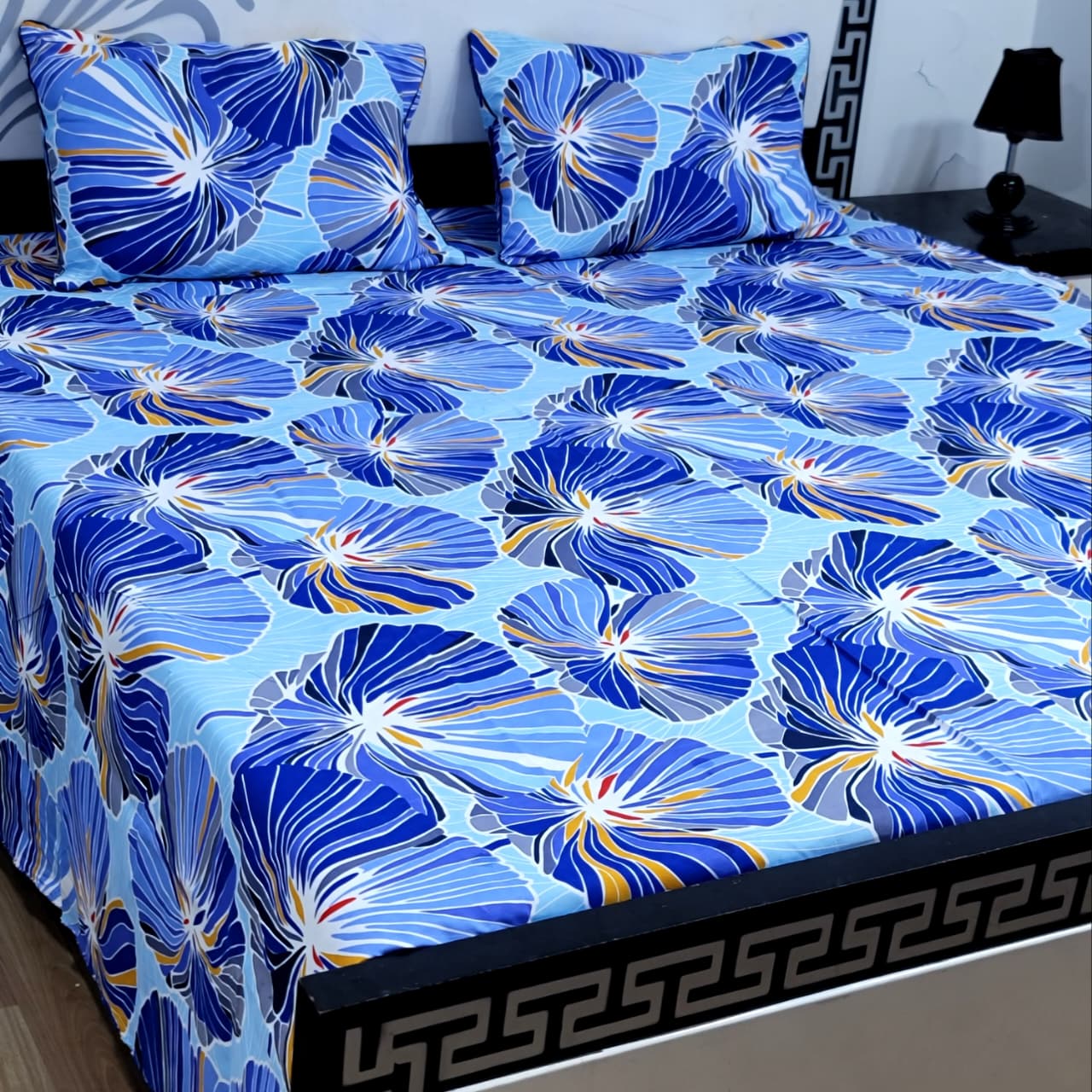 3Pc Crystal Cotton Bed Sheet Set