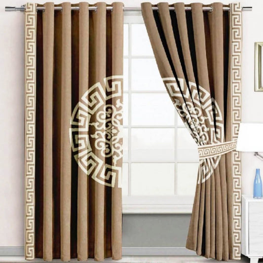 2 Pieces Premium Splendid Velvet Curtain Panels with 2 Matching Belts –